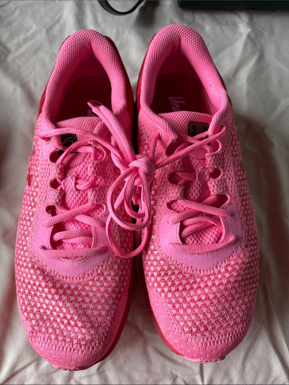 Under Armour Pink Knit Women's Athletic Sneakers